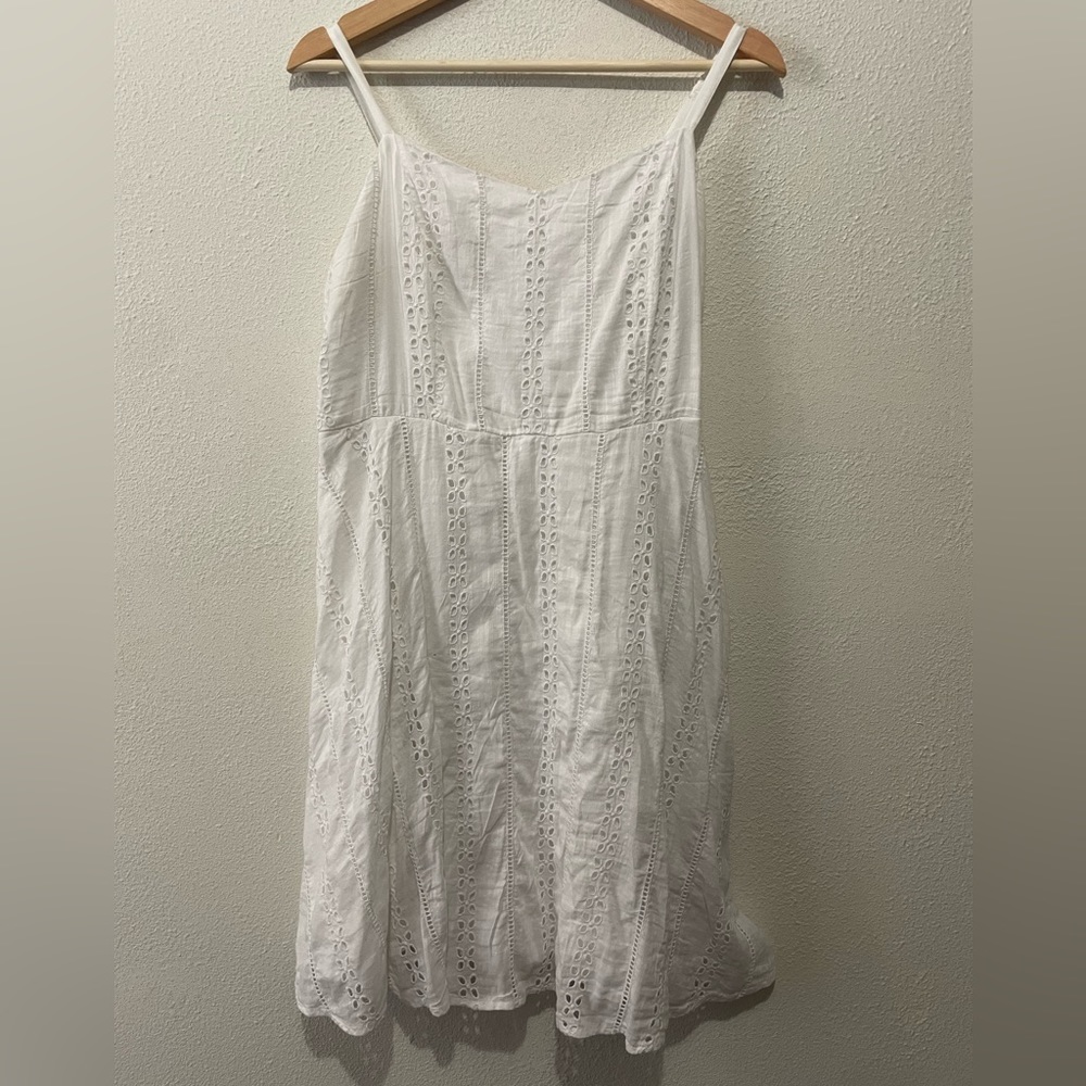 White Embroidered Summer Dress